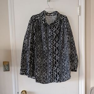 Roaman's Button Down Blouse 2X
